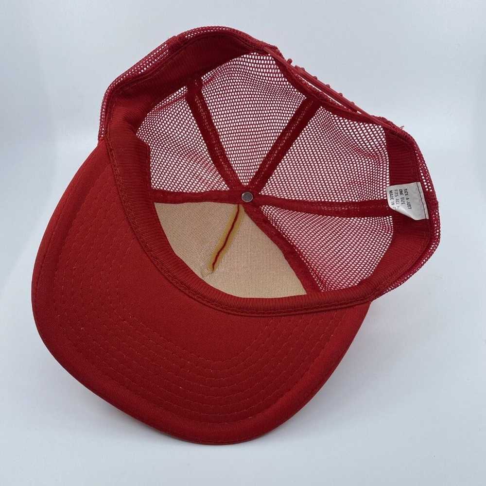 Vtg Harrison Ford Mercury Red Snapback Hat Cap We… - image 5