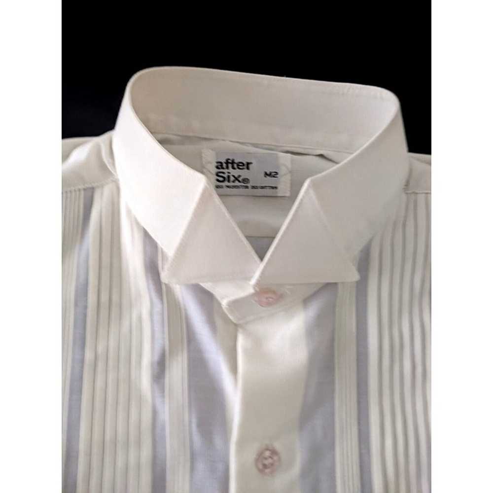 Vintage After Six Wing Collar Tuxedo Shirt Men's … - image 5