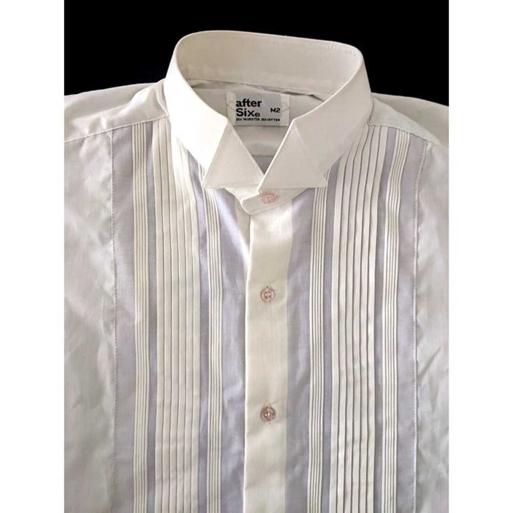 Vintage After Six Wing Collar Tuxedo Shirt Men's … - image 6