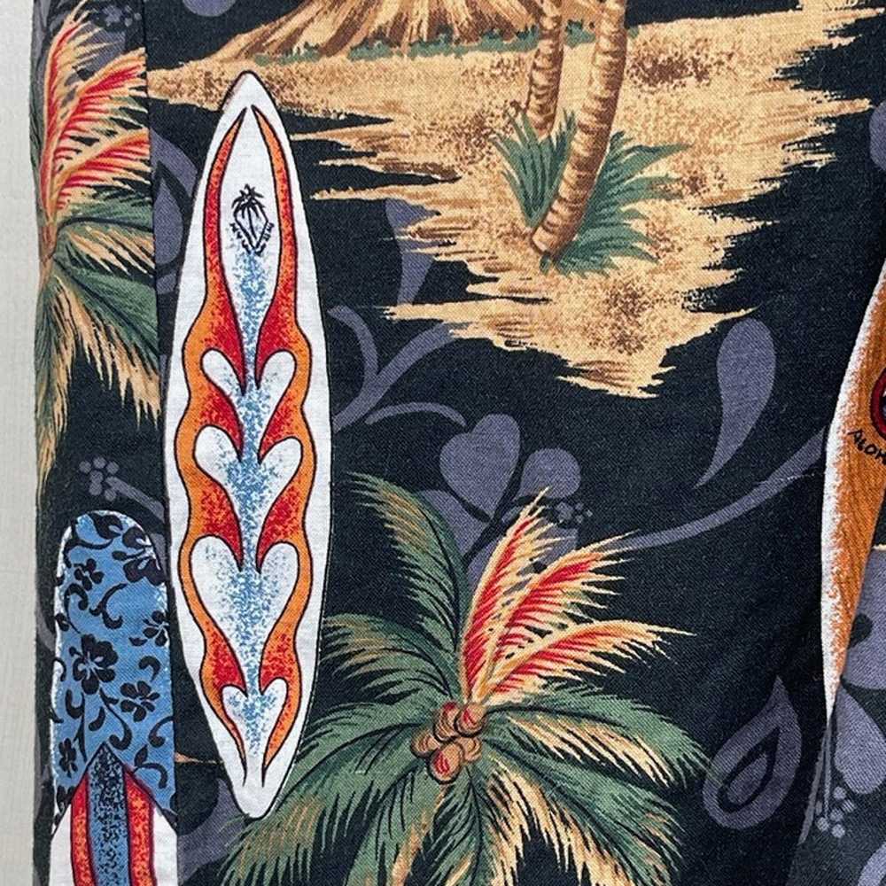 Vtg Pacific Legend Hawaiian Shirt Blue Surfboards… - image 6