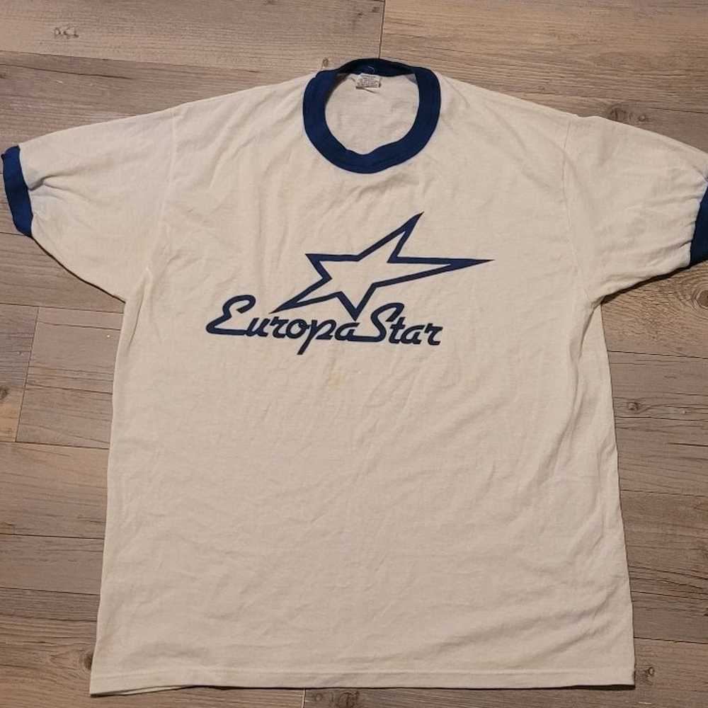 Vintage T-shirt Europa Star Europastar USA XL 80s - image 3
