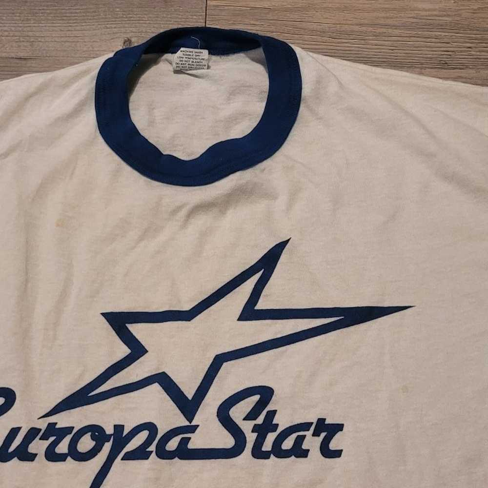 Vintage T-shirt Europa Star Europastar USA XL 80s - image 4