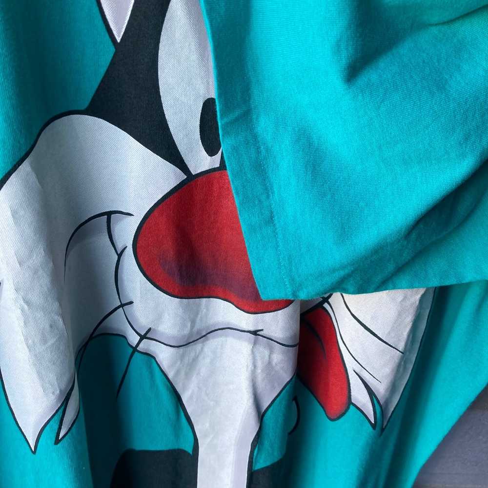 Vintage Looney Tunes Sylvester Big Face Graphic T… - image 3