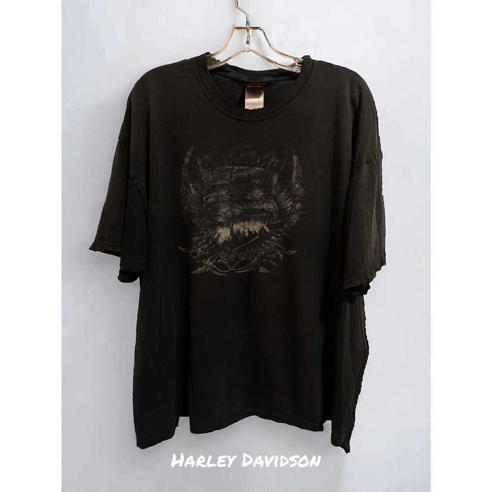 Vintage Harley Davidson Bald Eagle Faded T-shirt … - image 3