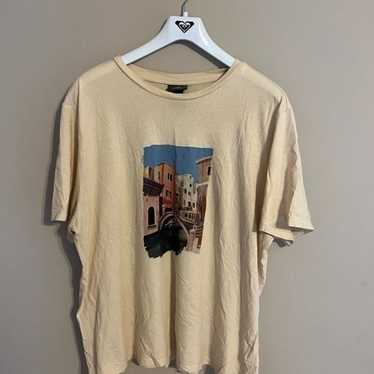 H&M Faded Yellow Venice Italy Graphic Tee Size XX… - image 1