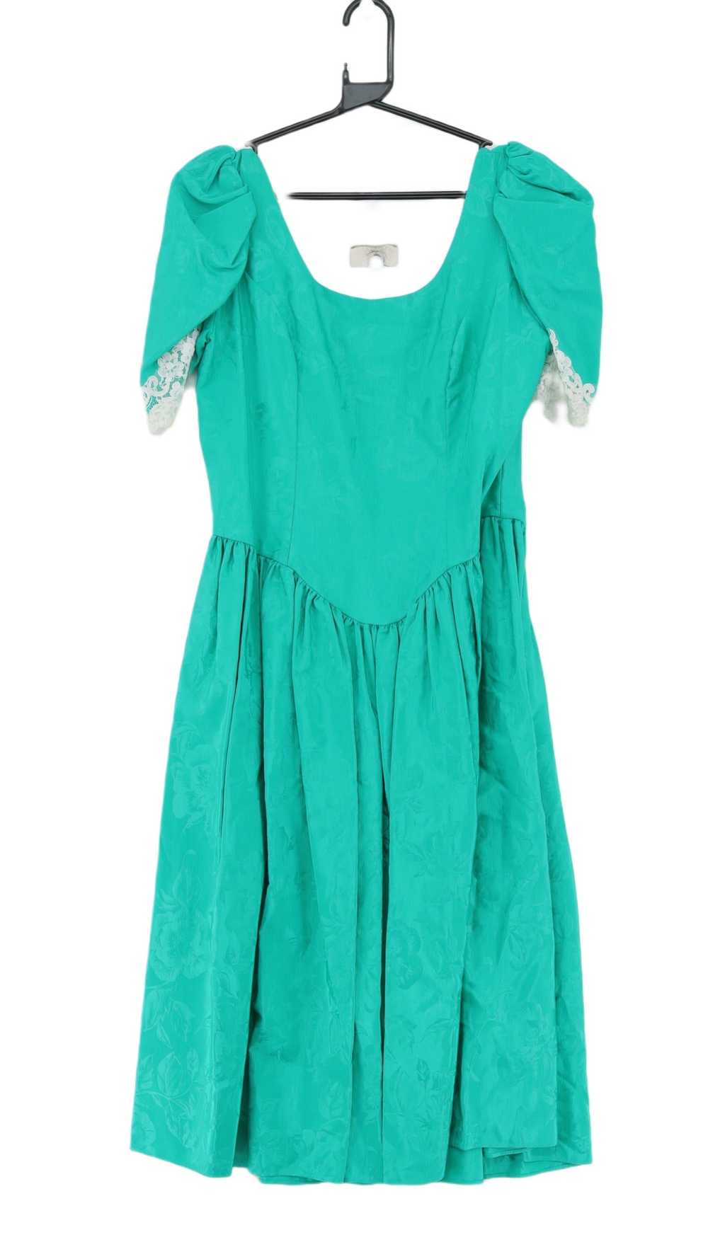 Vintage Alfred Angelo Women's Midi Dress L Green … - image 1