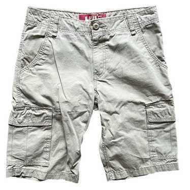 Vintage 90s Levi's Khaki Tan Beige Cargo Shorts M… - image 1