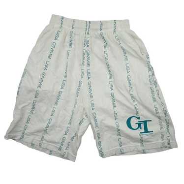 Vintage Gimmie USA Vertical Repeat Spellout Shorts - image 1