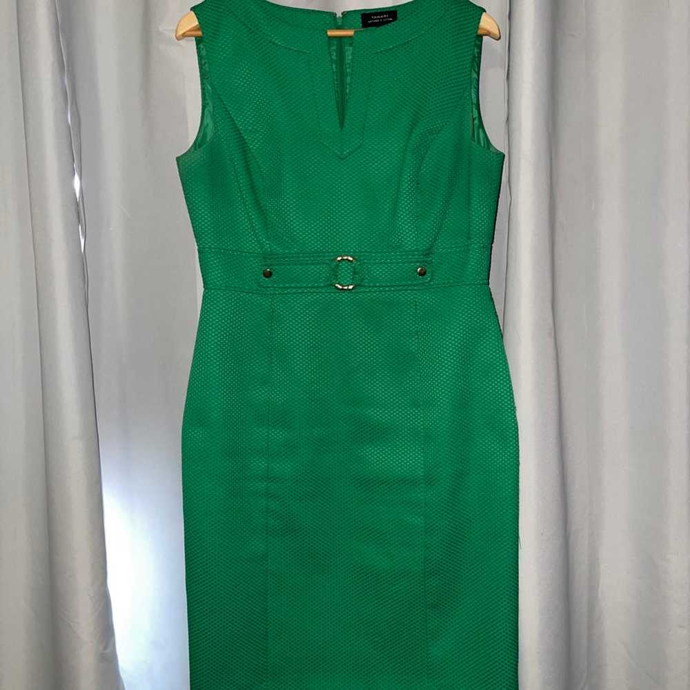 Emerald Green Tahari Dress - image 3