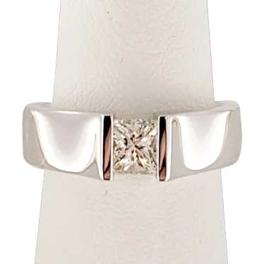 Gelin abaci Tension Set Princess Cut Diamond Ring