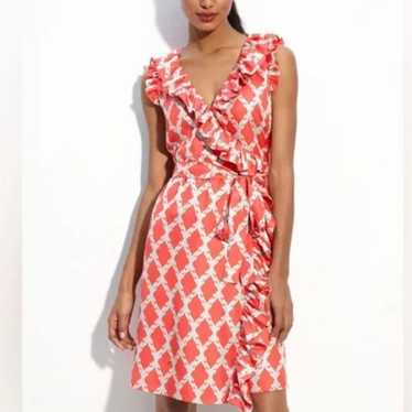 Kate Spade Dress 100% Silk Wrap Dress Size: 4 pink - image 1