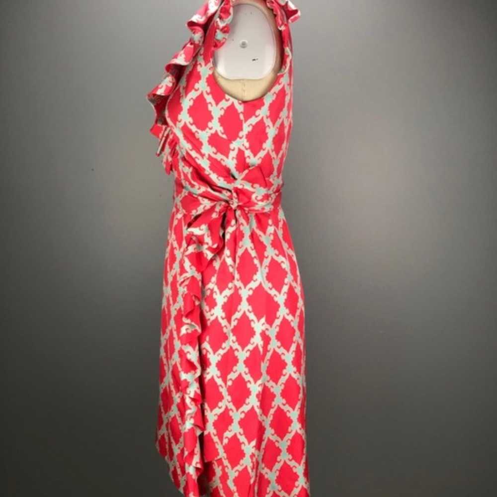 Kate Spade Dress 100% Silk Wrap Dress Size: 4 pink - image 5