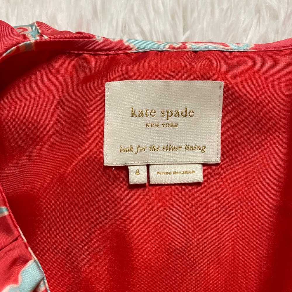 Kate Spade Dress 100% Silk Wrap Dress Size: 4 pink - image 6