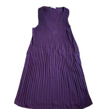 Aritzia Babaton Mathis chiffon pleated purple dres