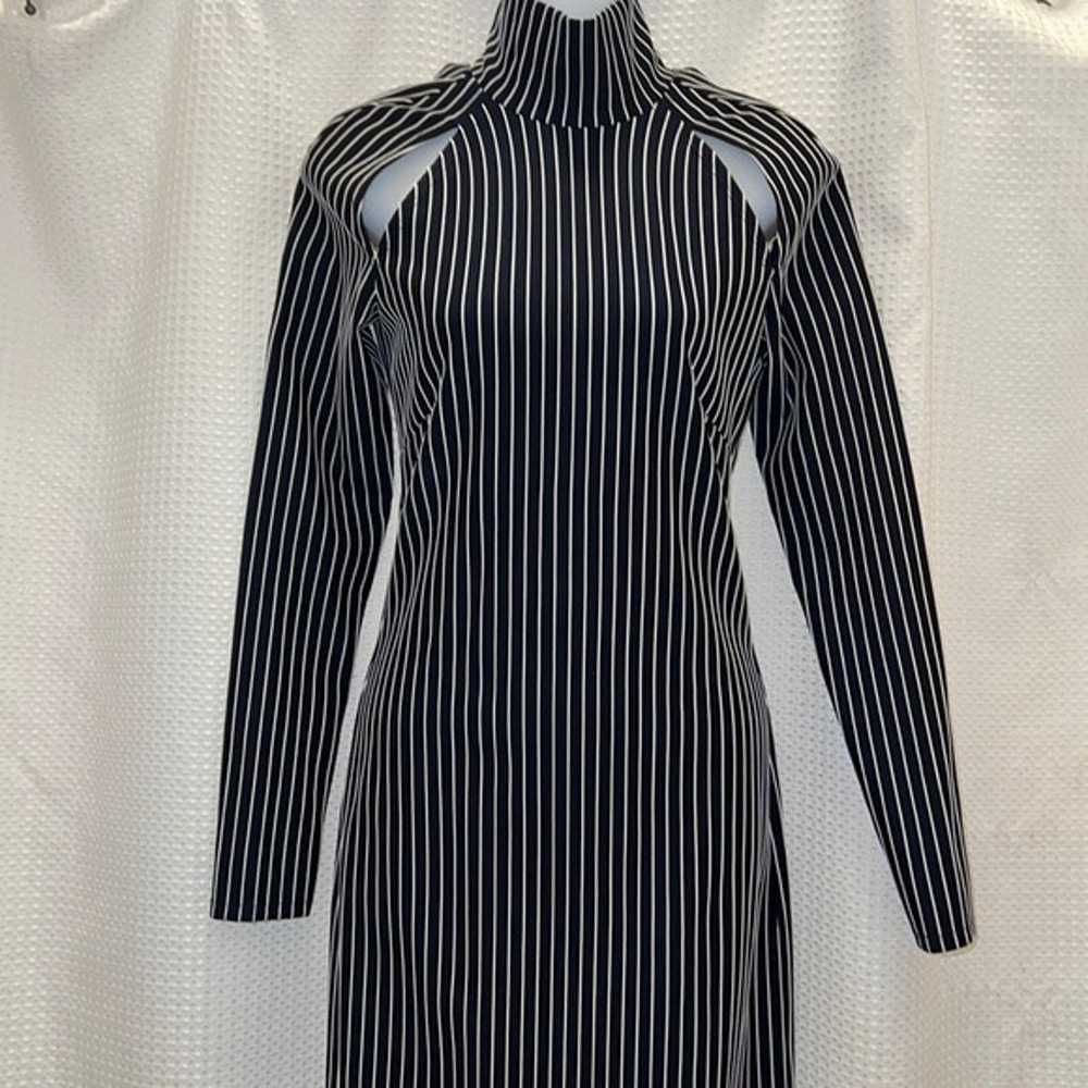 LPA Revolve Alima Navy striped backless dress Siz… - image 2