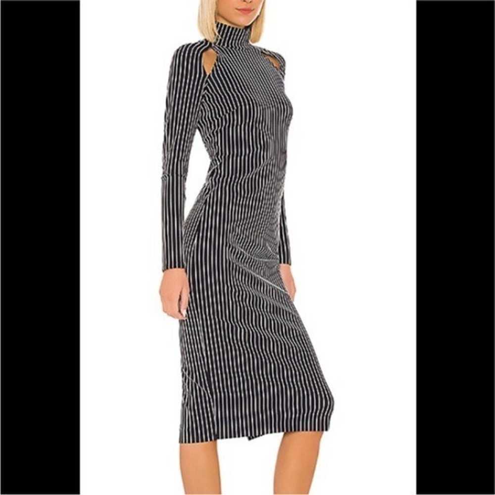 LPA Revolve Alima Navy striped backless dress Siz… - image 8