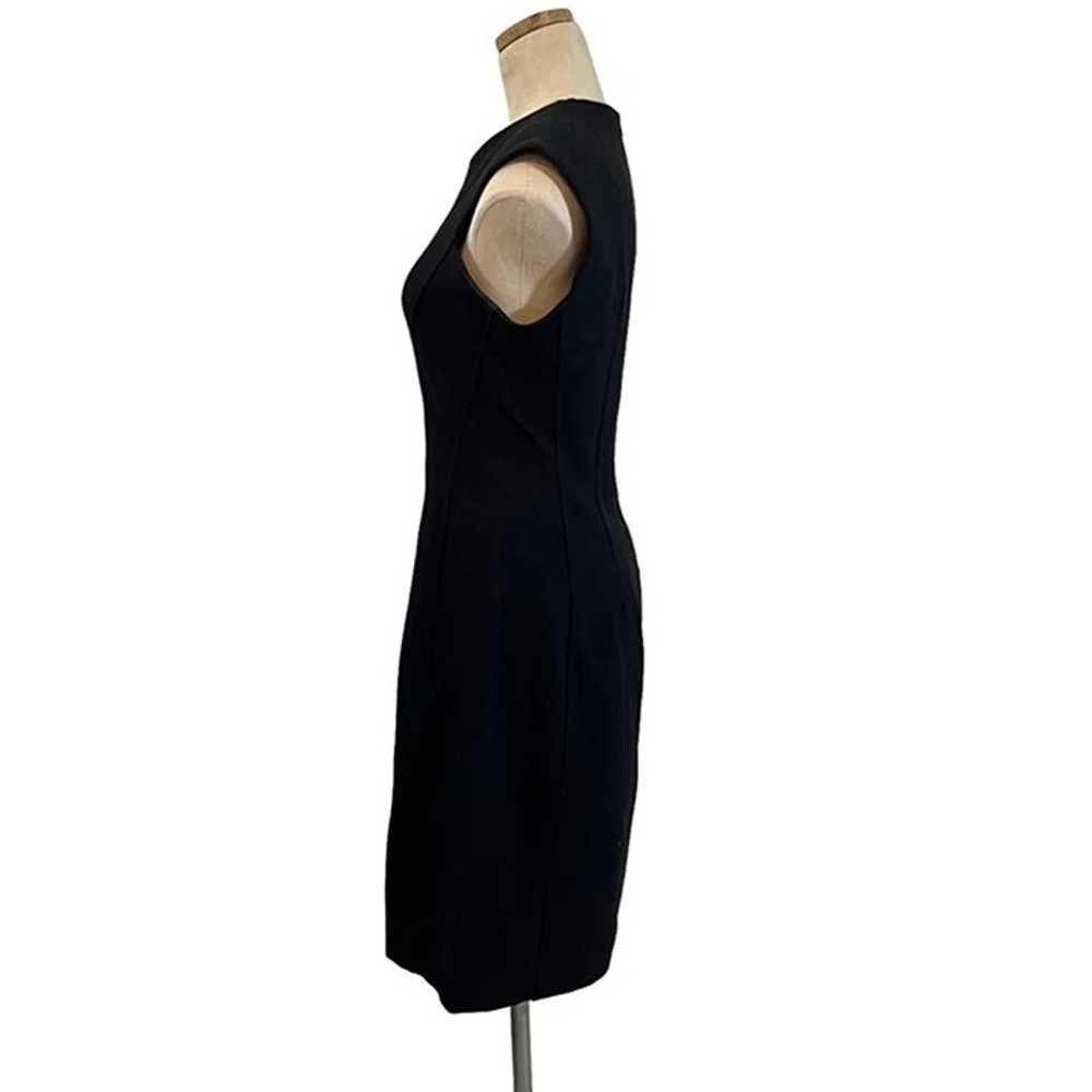MM. Lafleur black dress wide strap high v neck Wo… - image 2