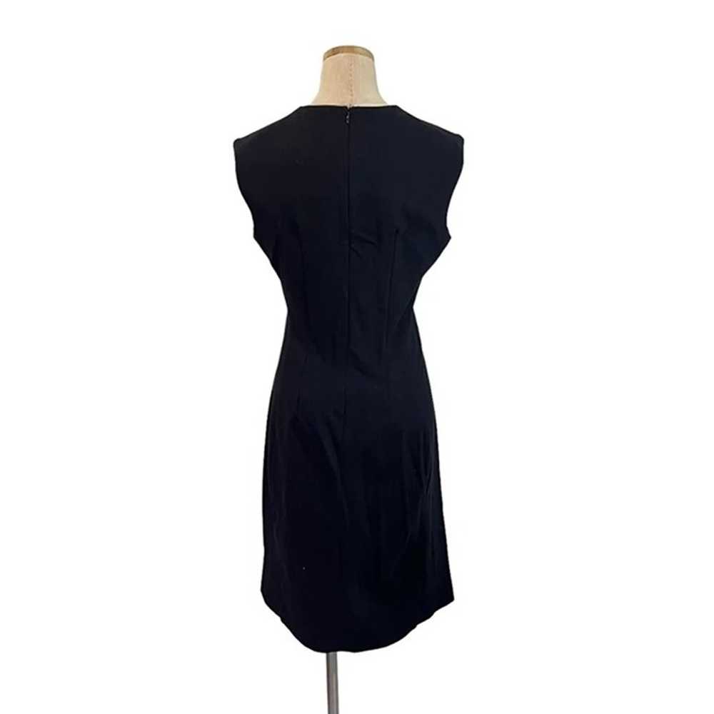 MM. Lafleur black dress wide strap high v neck Wo… - image 5