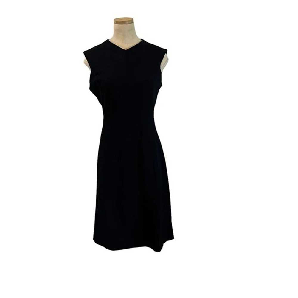 MM. Lafleur black dress wide strap high v neck Wo… - image 8