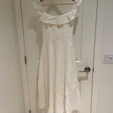 ZARA Women’s White long dress, summer over should… - image 1