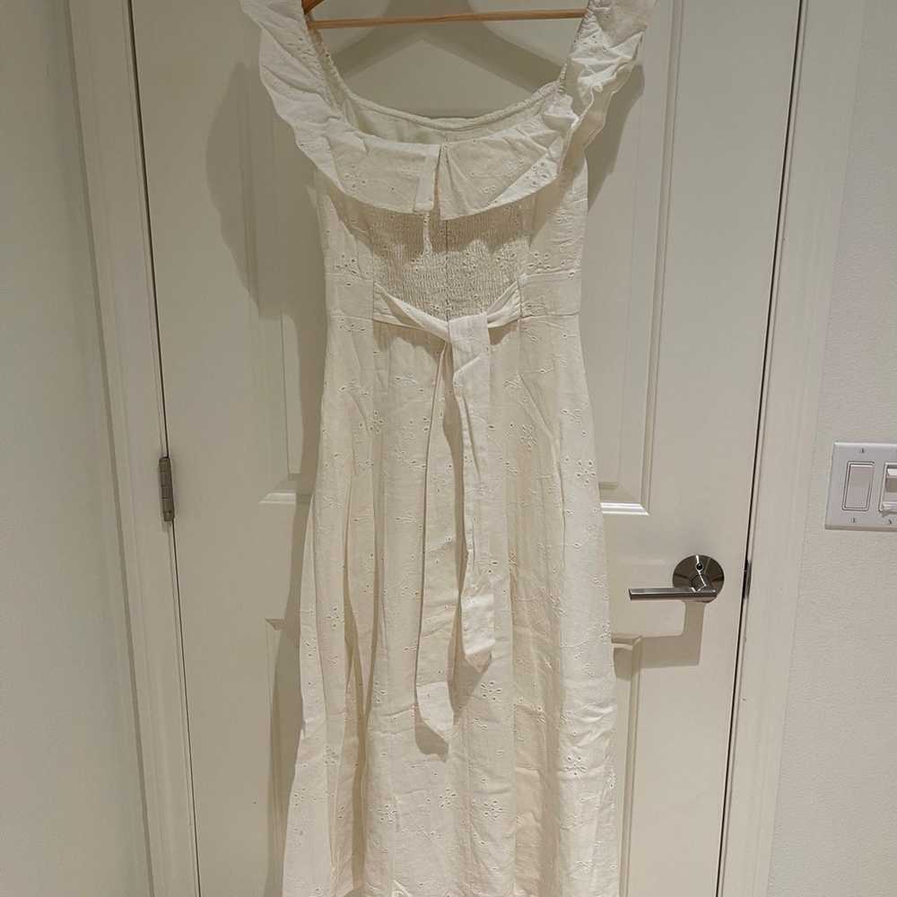 ZARA Women’s White long dress, summer over should… - image 4