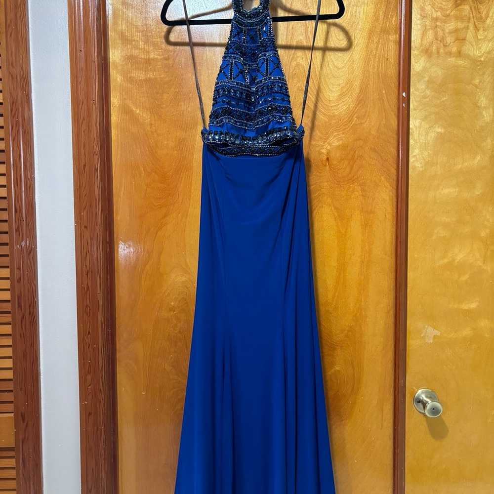 royal blue prom dress - image 4