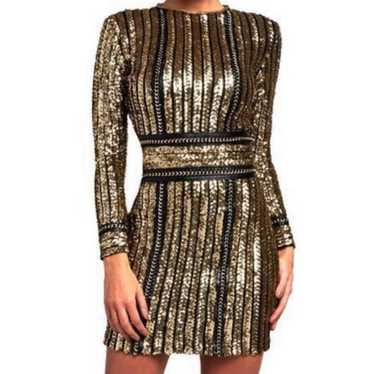 Nadine Merabi Sequin Gold Dress - image 1