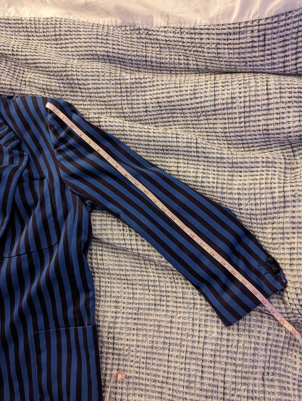 Versace Jeans Couture Blue striped blazer - image 6