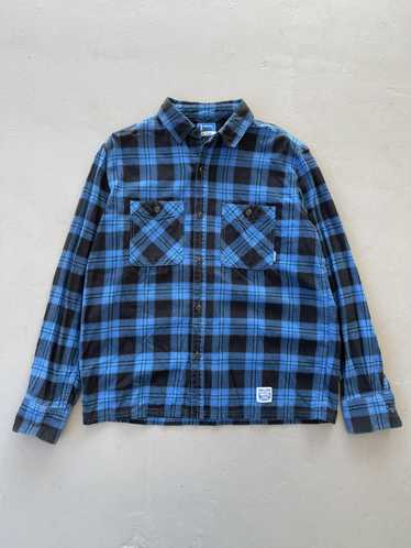 Neighborhood Neighborhood lumberjack Plaid button 