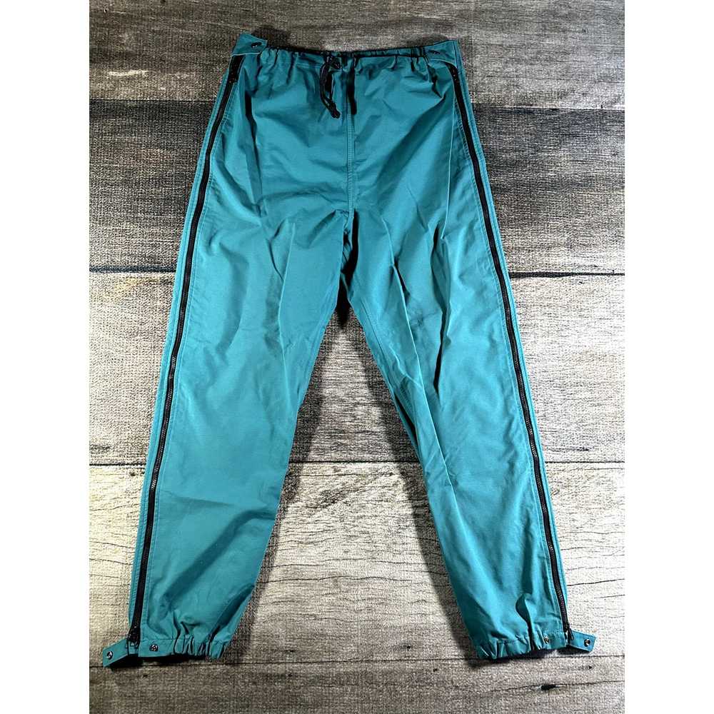 Rei REI Teal Mens Large Rain Pants Vented Zip Leg… - image 1