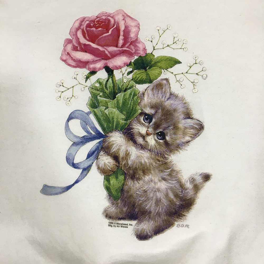 Avant Garde × Habitat × Jerzees Vintage Kitten Cr… - image 5