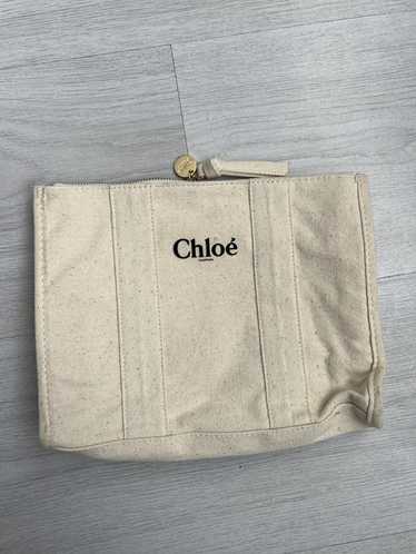 Chloe × Streetwear Chloé Parfum Beige Beauty Canv… - image 1
