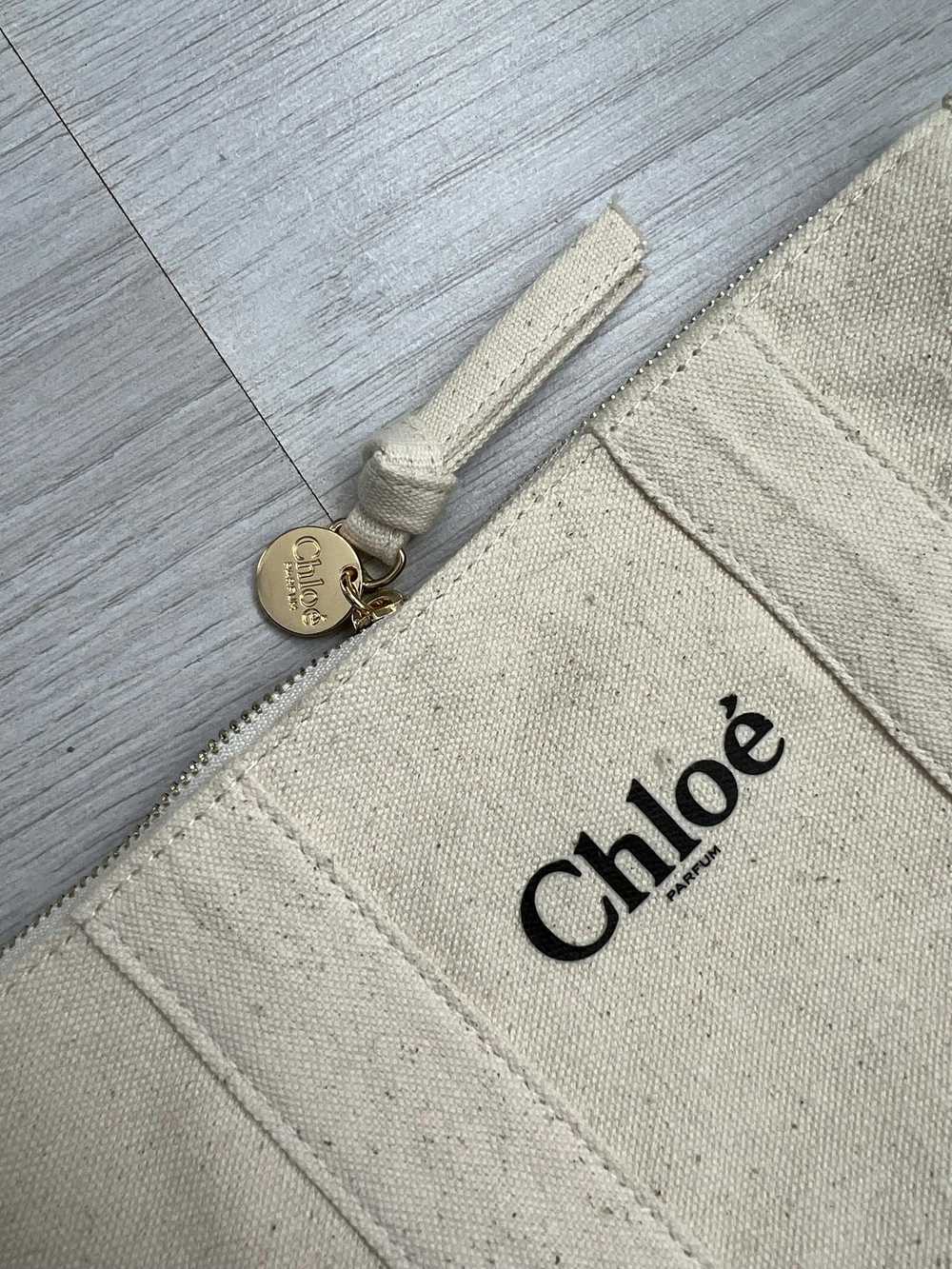 Chloe × Streetwear Chloé Parfum Beige Beauty Canv… - image 2