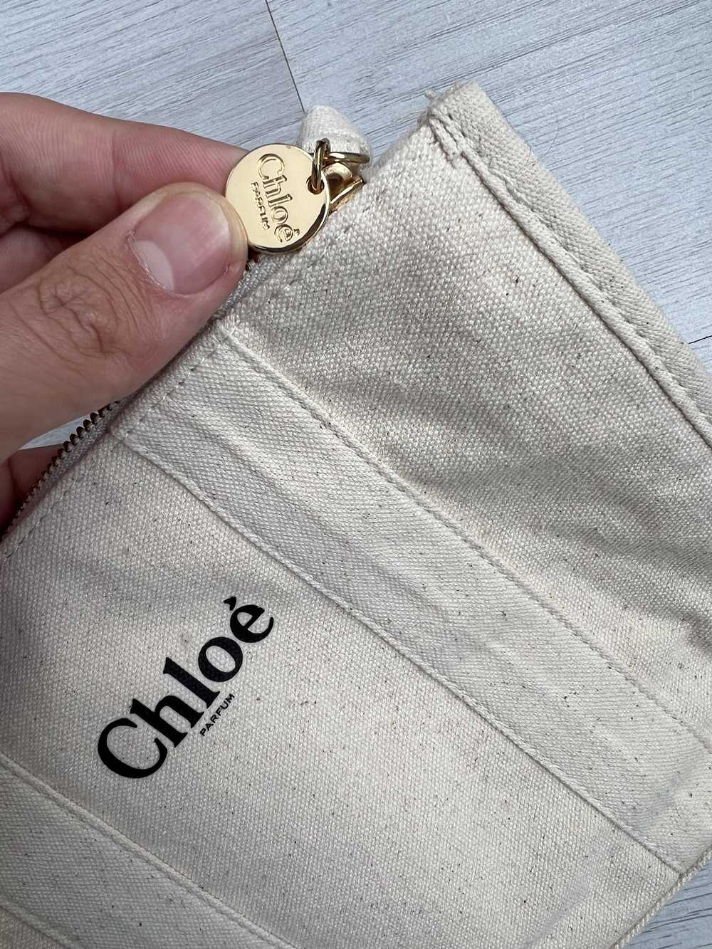 Chloe × Streetwear Chloé Parfum Beige Beauty Canv… - image 3