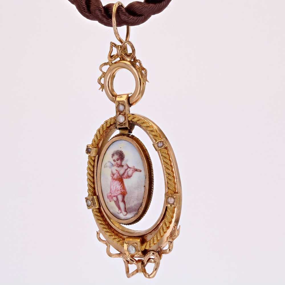 Vintage French 19th Century Miniature Fine Pearl … - image 4