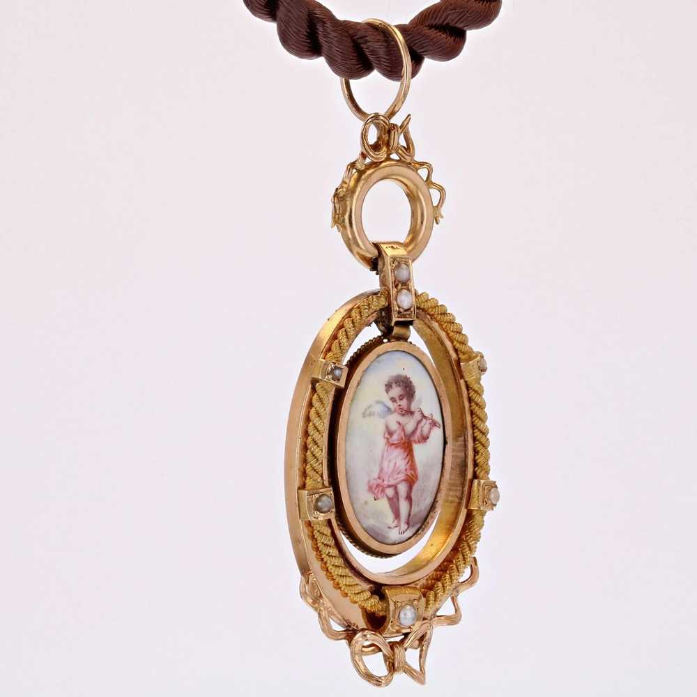 Vintage French 19th Century Miniature Fine Pearl … - image 5