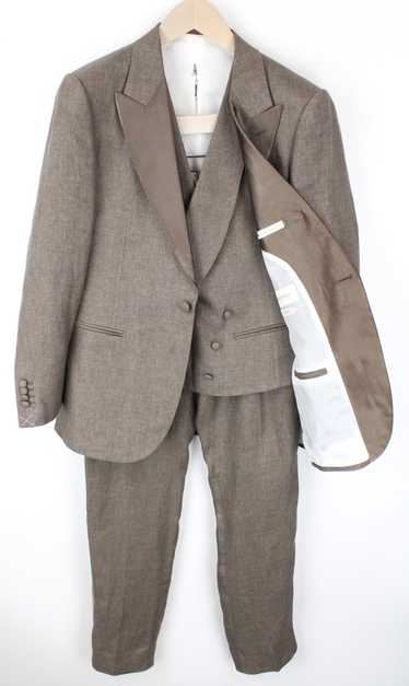 Suitsupply LAZIO UK38S Tuxedo Peak Lapel Linen Bro