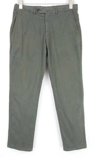 Suitsupply PORTO UK30R Green Cotton Stretch Casual