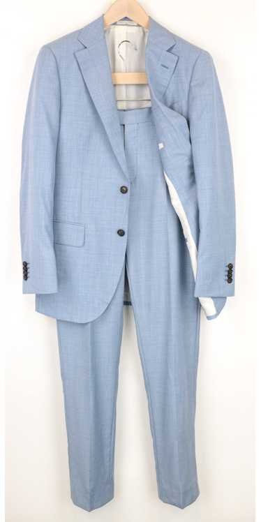 Suitsupply LAZIO UK38R Slim Wool Light Blue Lined 