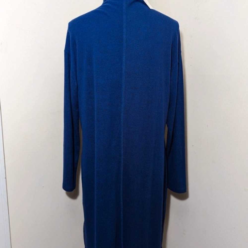 Blue Long sleeve Turtleneck Dress - image 2