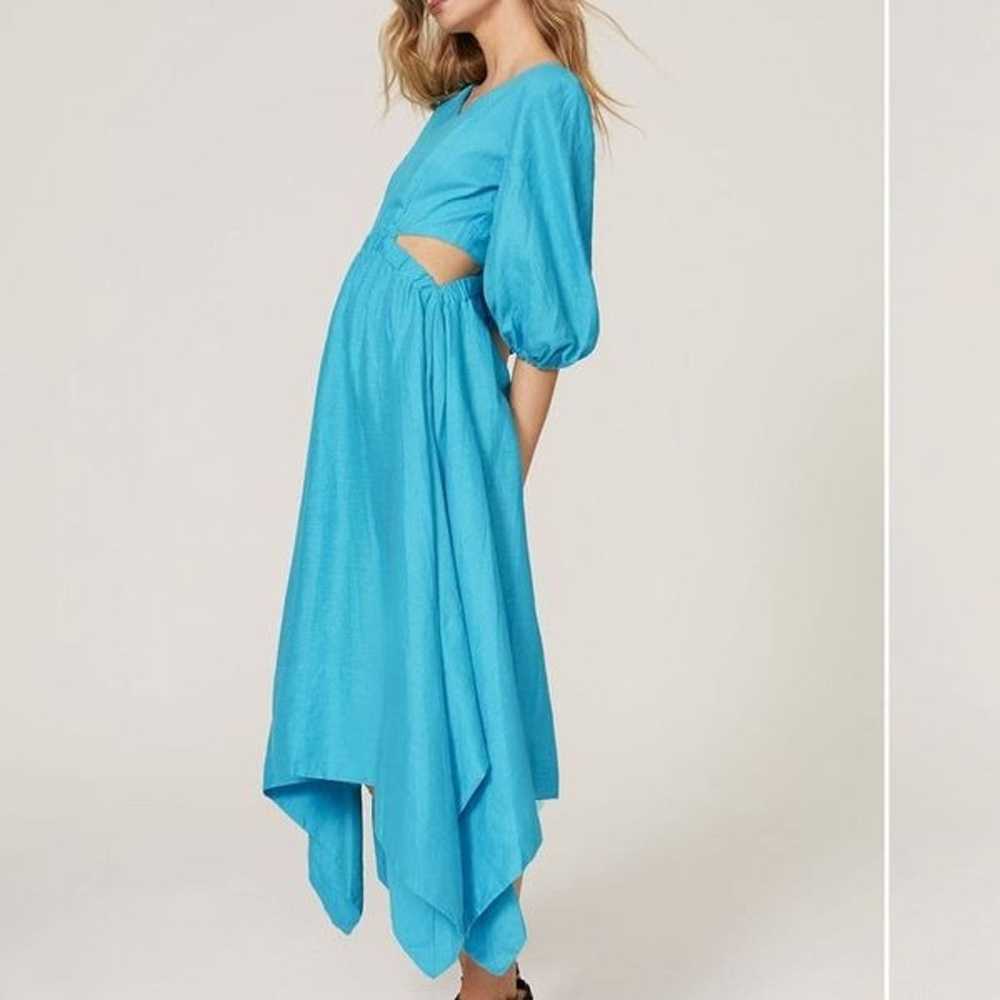 Nicholas Turquoise Blue Karen Cutout Midi Dress, … - image 4