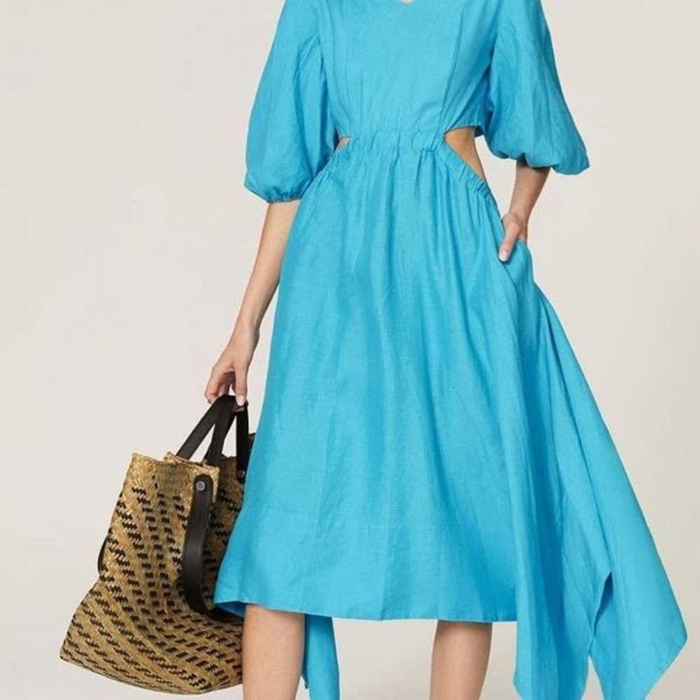 Nicholas Turquoise Blue Karen Cutout Midi Dress, … - image 7