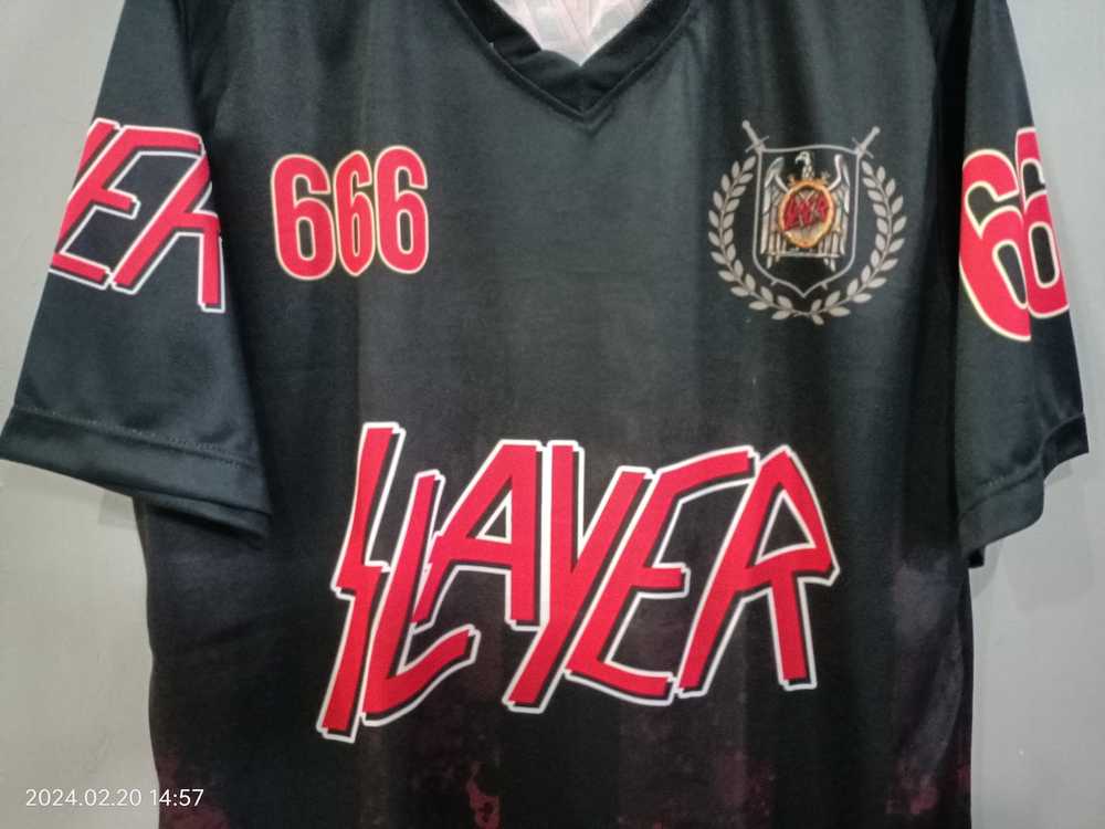 Band Tees × Jersey × Slayer Slayer 666 Reign In B… - image 4