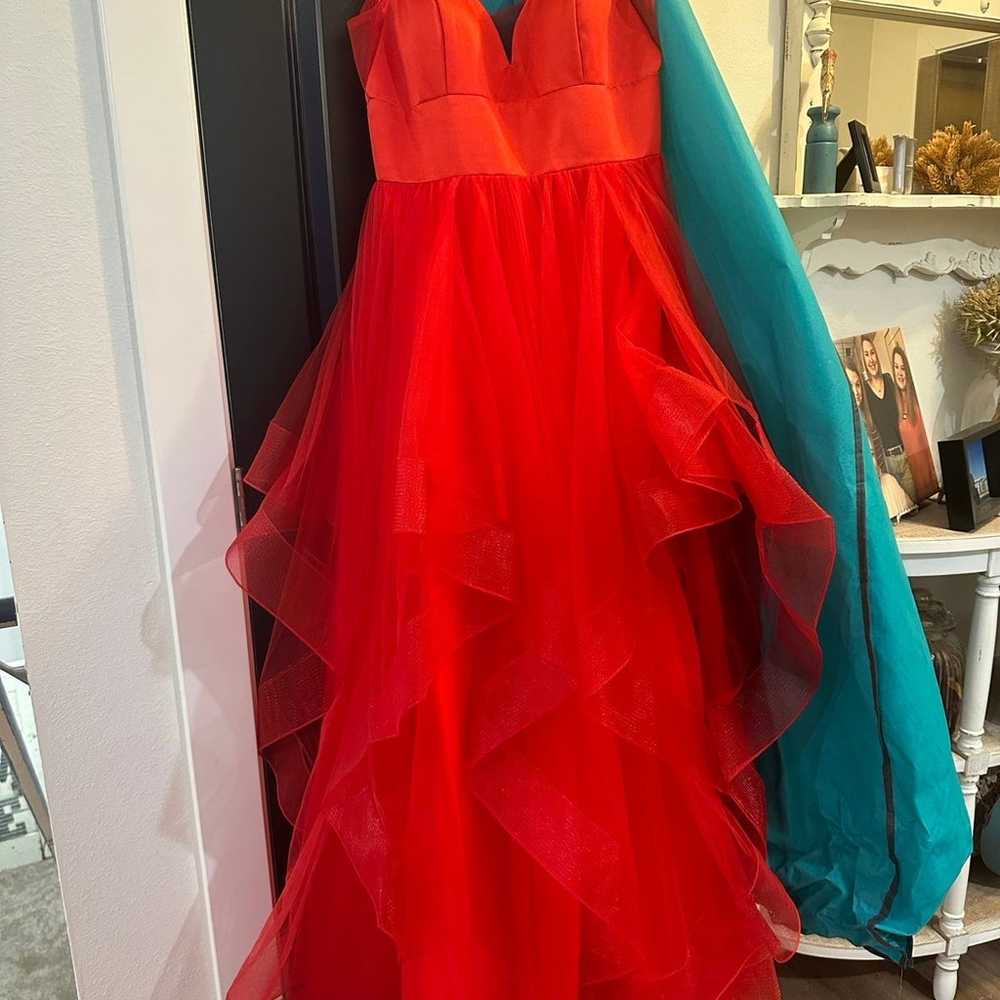 Red ballgown prom dress - image 1