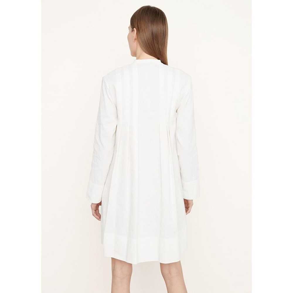 NWOT VINCE Trapeze-Pleated Long-Sleeve off white … - image 2