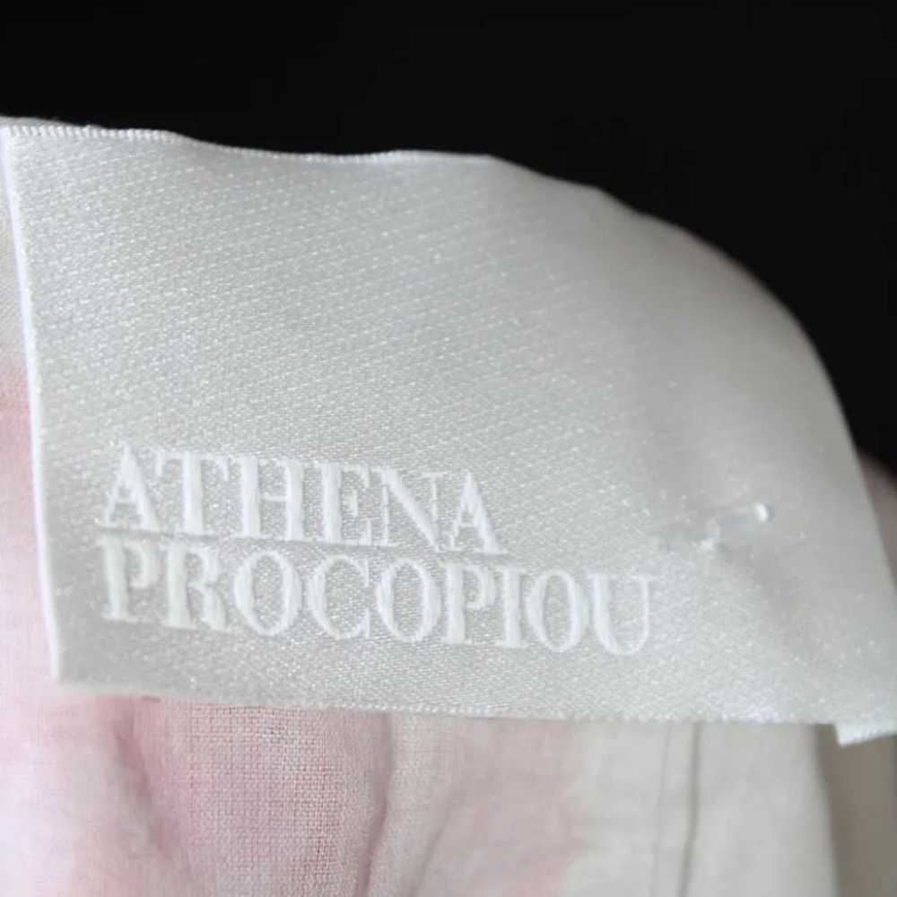 $472 Athena Procopiou silk floral lace trim Rompe… - image 9