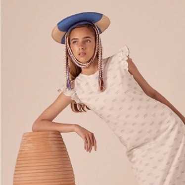 De Loreta Viento Print Mini Dress Peruvian Cotton… - image 1