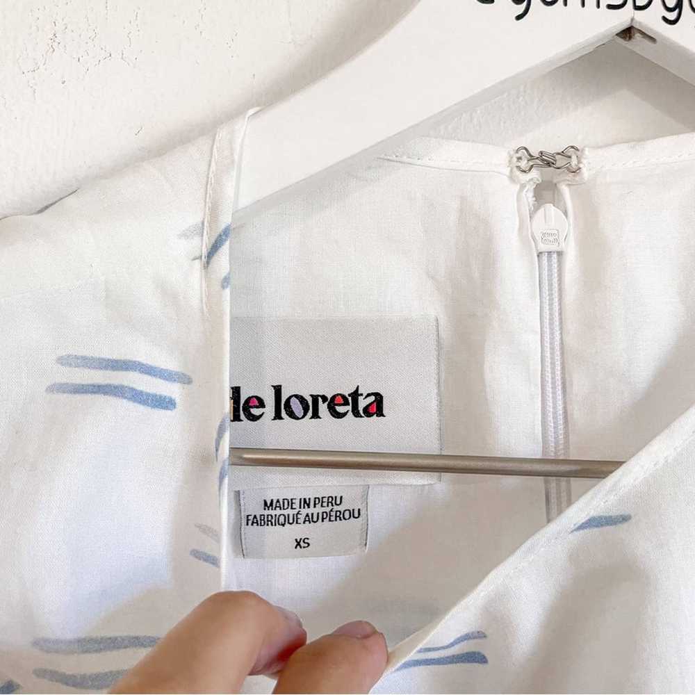 De Loreta Viento Print Mini Dress Peruvian Cotton… - image 5
