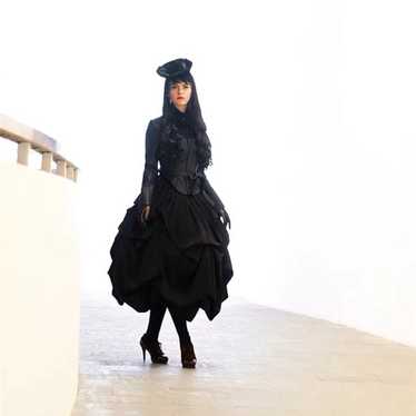 Gothic Lolita Bustle Dress Long Skirt - image 1