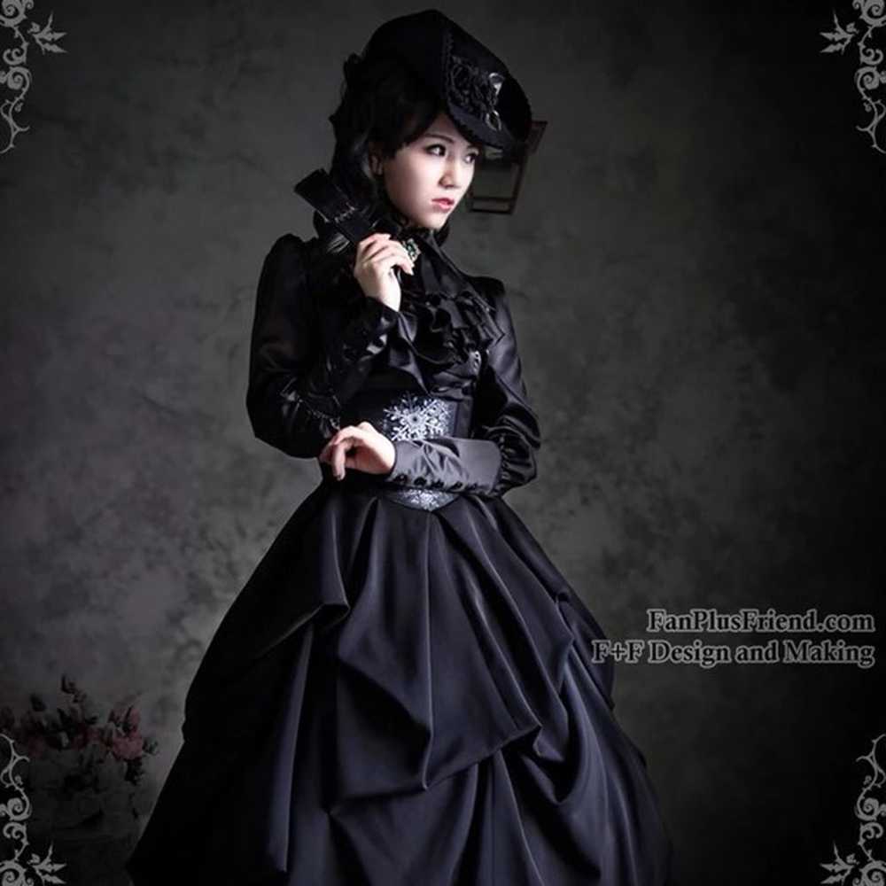 Gothic Lolita Bustle Dress Long Skirt - image 2